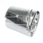 Női alkalmi táska fényes ezüst, masnis