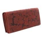Női bőr pénztárca Wild 651 bordó