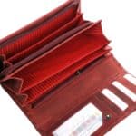 Női bőr pénztárca Wild 651 bordó