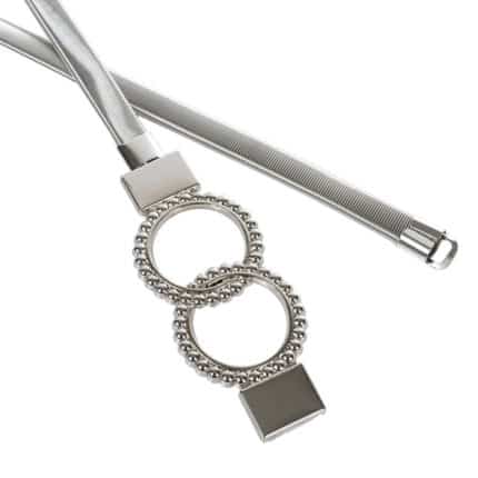 Női rugalmas öv elegáns fém csattal 807-48 ezüst