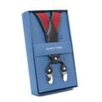 Nadrágtartó Hózentróger Chattier bordó-sárga, pöttyös