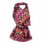 Átmeneti kendő pink-narancs mintás 85 x 190