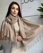 Női sál színes 50% kasmír DZ23-32 80 x 190