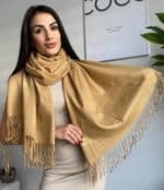 Női sál színes 50% kasmír DZ23-32 80 x 190