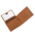 Bőr pénztárca fémdobozban Peterson N79 RFID barna