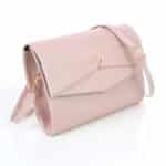 Női alkalmi táska Belle csillogó púderrózsaszín