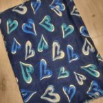 Női kendő szívekkel 50% pamut