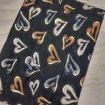 Női kendő szívekkel 50% pamut