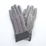 Női kesztyű kötött hatású több színben (2)