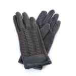 Női kesztyű kötött hatású több színben (2)