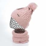 Női sapka és körsál, 30% gyapjú, lengyel termék, több színben