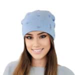 Női sapka fényes pöttyökkel Kamea Gorczyca (1)