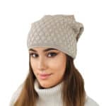 Női sapka fényes rombusz mintával Kamea Centuria
