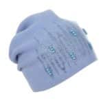 Női sapka strasszokkal Kamea Gina kék